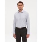 Pierre Cardin Erkek Açık Lacivert Mikro Desenli Fashion Yaka Slim Fit Gömlek 50313798-VR059