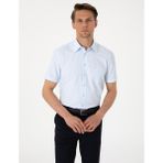 Pierre Cardin Erkek Açık Mavi Regular Fit Kısa Kollu Gömlek 50307003-VR003