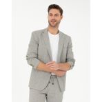Pierre Cardin Erkek Açık Yeşil Ex. Slim Fit Keten Karışımlı Ceket 50284935-VR092 - 6 Drop - 46
