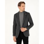 Pierre Cardin Erkek Antrasit Ex. Slim Fit Ceket 50296407-VR006 - 48 - 6 Drop