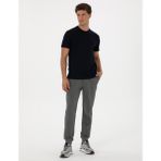 Pierre Cardin Erkek Antrasit Melanj Slim Fit 3 İplik Paçası Lastikli Eşofman Altı 50317676-VR081 - XL