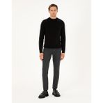 Pierre Cardin Erkek Antrasit Slim Fit Çizgili Kanvas Pantolon 50299528-VR006 - 30 - 32