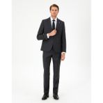Pierre Cardin Erkek Antrasit Slim Fit Çizgili Yün Takım Elbise 50291959-VR006 - 6 Drop