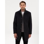 Pierre Cardin Erkek Antrasit Slim Fit Yün Karışımlı Palto 50317440-VR006 - 46