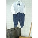 Pierre Cardin Erkek Bebek Tulumu Papyonlu Pamuk 301457