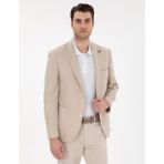 Pierre Cardin Erkek Bej Ex. Slim Fit Keten Karışımlı Ceket 50303816-VR011 - 46 - 6 Drop
