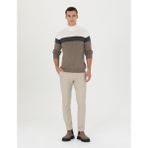 Pierre Cardin Erkek Bej Slim Fit Bağcıklı Kanvas Pantolon 50278467-VR011 - 38