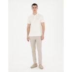 Pierre Cardin Erkek Bej Slim Fit Kanvas Pantolon 50289194-VR011 - 32 - 40