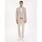 Pierre Cardin Erkek Bej Slim Fit Yazlık Kanvas Pantolon 50305450-VR011 - 31 - 32