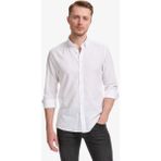 Pierre Cardin Erkek Beyaz %100 Pamuk Keten Görünümlü Slim Fit Uzun Kollu Gömlek 50325355-VR013 - XL