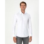 Pierre Cardin Erkek Beyaz Ex. Slim Fit Uzun Kollu Gömlek 50292264-VR013 - 4XL