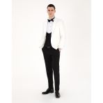 Pierre Cardin Erkek Beyaz Ex. Slim Fit Yelekli Smokin 50288078-VR013 - 6 Drop