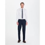 Pierre Cardin Erkek Beyaz Parlak Saten Slim Fit Uzun Kollu Basic Gömlek 50268201-VR013 - 3XL
