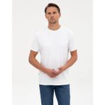 Pierre Cardin Erkek Beyaz Regular Fit Kalın Dokulu Bisiklet Yaka Basic Tişört 50318130-VR013 - XL