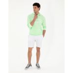 Pierre Cardin Erkek Beyaz Regular Fit Örme Şort 50284172-VR013 - XL