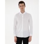 Pierre Cardin Erkek Beyaz Slim Fit Uzun Kollu Gömlek 50301749-VR013 - XL