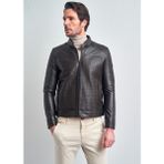 Pierre Cardin Erkek Bordo Motorcu Slim Fit Deri Ceket - 50