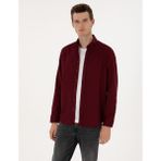 Pierre Cardin Erkek Bordo Regular Fit Uzun Kollu Gömlek 50316736-VR014