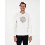 Pierre Cardin Erkek Ekru Regular Fit Sweatshirt 50290634-VR019 - M