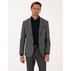 Pierre Cardin Erkek Füme Slim Fit Balıksırtı Ceket 50317640-VR058 - 6 Drop