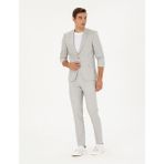 Pierre Cardin Erkek Gri Ex. Slim Fit Takım Elbise 50285291-VR024 - 56 - 6 Drop