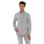 Pierre Cardin Erkek Gri Gömlek Desenli 50312373-VR024