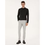 Pierre Cardin Erkek Gri Slim Fit Beli Lastikli Kanvas Pantolon 50309943-VR024 - 32 - 34