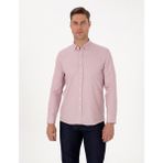 Pierre Cardin Erkek Gül Kurusu Regular Fit Uzun Kollu Gömlek 50311487-VR026 - XL