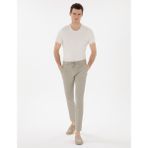 Pierre Cardin Erkek Haki Slim Fit Gofre Yazlık Kanvas Pantolon 50305235-VR027 - 32