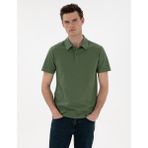 Pierre Cardin Erkek Haki Slim Fit Polo Yaka Tişört 50307581-VR027 - 3XL