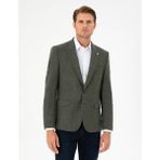Pierre Cardin Erkek Haki Slim Fit Yün Kaşmir Ceket 50294238-VR027 - 54 - 6 Drop