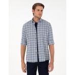 Pierre Cardin Erkek İndigo Gömlek Desenli 50292811-vr028