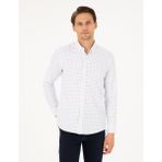 Pierre Cardin Erkek Indigo Slim Fit Uzun Kollu Gömlek 50292262-VR028 - XL - İndigo