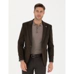 Pierre Cardin Erkek Kahverengi Ekstra Slim Fit Ceket 50257488-VR029 - 46 - 6 Drop