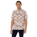 Pierre Cardin Erkek Kahverengi Gömlek Kısa Kollu 50301507-VR197