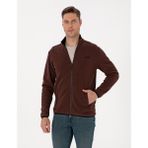 Pierre Cardin Erkek Kahverengi Regular Fit Polar Hırka 50314014-VR029
