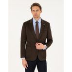 Pierre Cardin Erkek Kahverengi Slim Fit Ceket 50296044-VR029 - 6 Drop