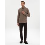 Pierre Cardin Erkek Kahverengi Slim Fit Kanvas Pantolon 50317275-VR029 - 32 - 40