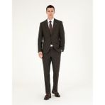Pierre Cardin Erkek Kahverengi Slim Fit Takım Elbise 50292221-VR029 - 46 - 6 Drop