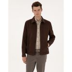 Pierre Cardin Erkek Kahverengi Suni Deri Ceket 50318152-400 - Dropsuz - 54