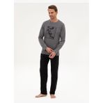 Pierre Cardin Erkek Koyu Gri Pijama Takımı 50322653-VR080