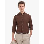Pierre Cardin Erkek Koyu Kahverengi Gömlek Desenli 50320941-VR084