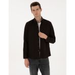 Pierre Cardin Erkek Koyu Kahverengi Regular Fit Uzun Kollu Gömlek 50311308-VR084 - XL
