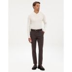 Pierre Cardin Erkek Koyu Kahverengi Slim Fit Kanvas Pantolon 50317228-VR084 - 32 - 33