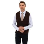 Pierre Cardin Erkek Koyu Kahverengi Triko Yelek 50317313-VR084