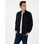 Pierre Cardin Erkek Lacivert Comfort Fit Uzun Kollu Gömlek 50316739-VR033 - S