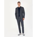 Pierre Cardin Erkek Lacivert Ekstra Slim Fit Spor Takım Elbise 50277602-VR033 - 52 - 6 Drop