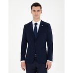 Pierre Cardin Erkek Lacivert Esnek Fit Blazer Ceket 50287775-VR033 - 56 - 6 Drop