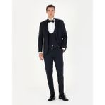 Pierre Cardin Erkek Lacivert Ex. Slim Fit Yelekli Smokin 50268905-VR033 - 6 Drop