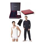 Pierre Cardin Erkek Lacivert Pamuklu Pijama Takımı, S Beden